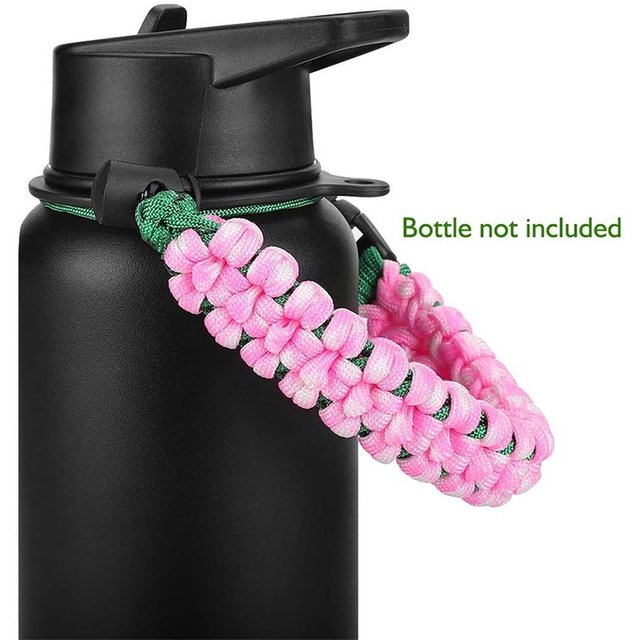 Fits Wide Mouth Bottles Durable Carrier Straw Cover Cup Rope Aquaflask  Colored Water Bottle Handle Strap Ropes 12-64oz