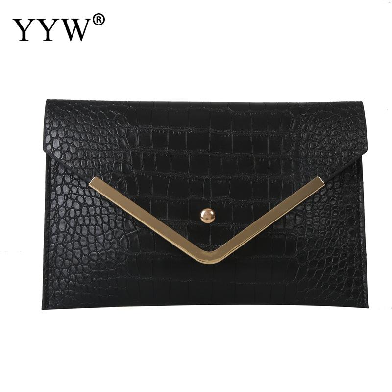 Crocodilo Clutch Bolsas para Mulheres, Saco Envelope,