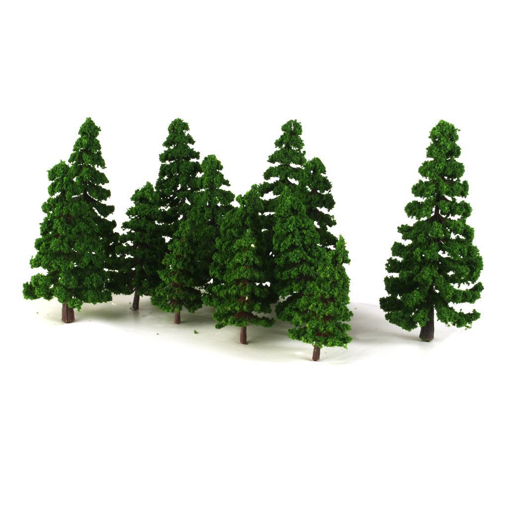 16x Tree Model for RR Railway Diorama Architecture Build Dark 2cm