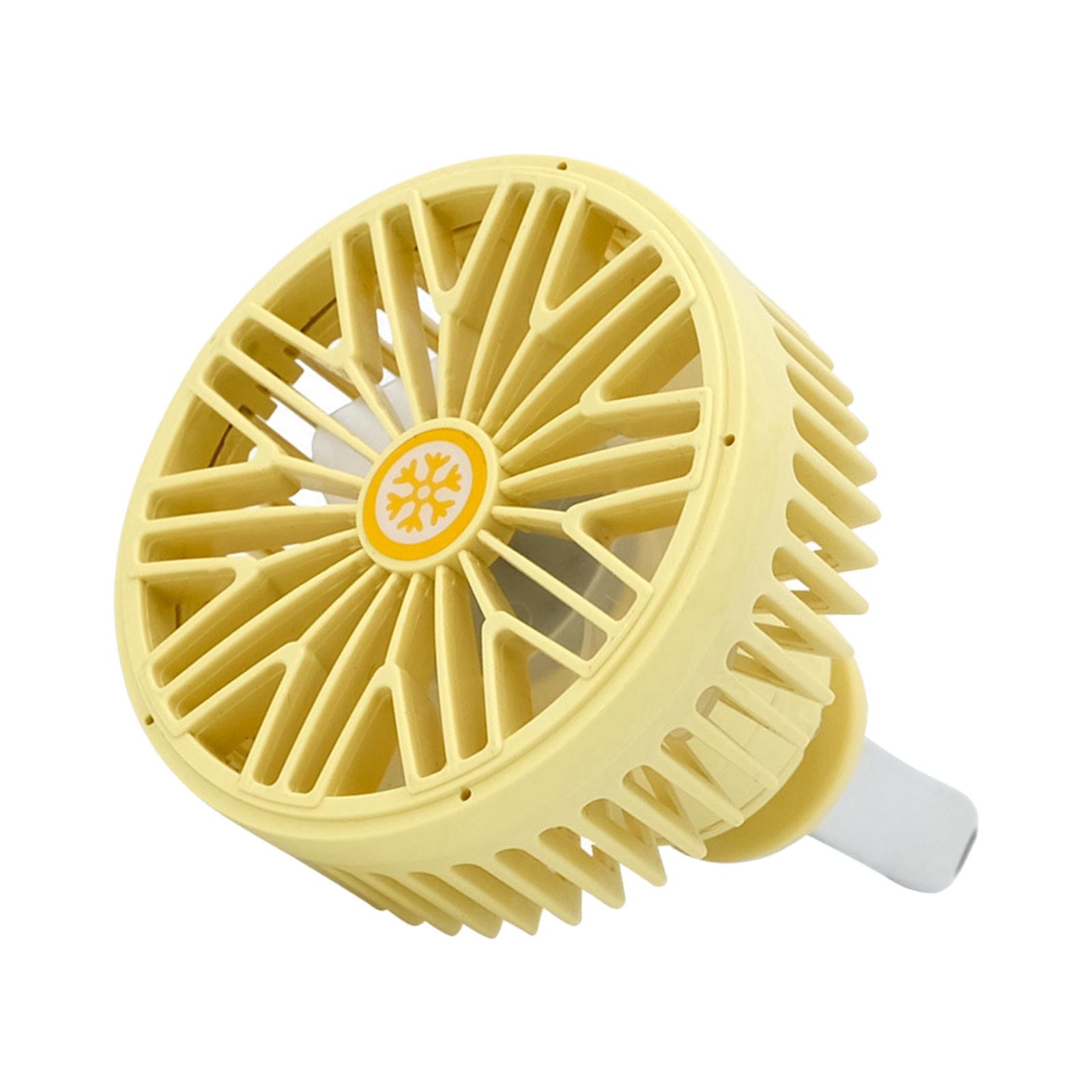 Car Air Vent Fan USB 360 Rotation Firmly Installed with Night Light Durable