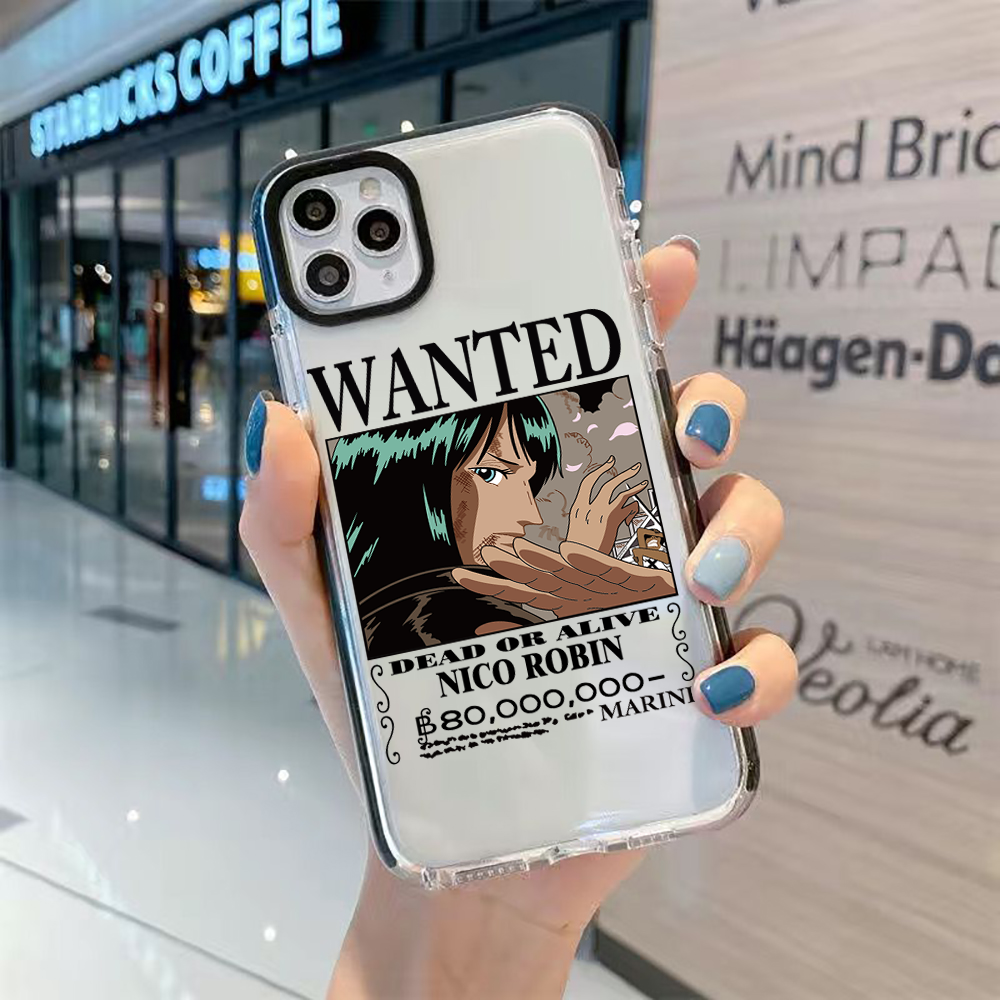 iphone 13 pro phone case One Piece Bounty Order Luffy Zorro Soft TPU Phone Case For iPhone 11 12 13 Pro Max 7 8 Plus Xr X XS Clear Transparent Cover 13 pro max case