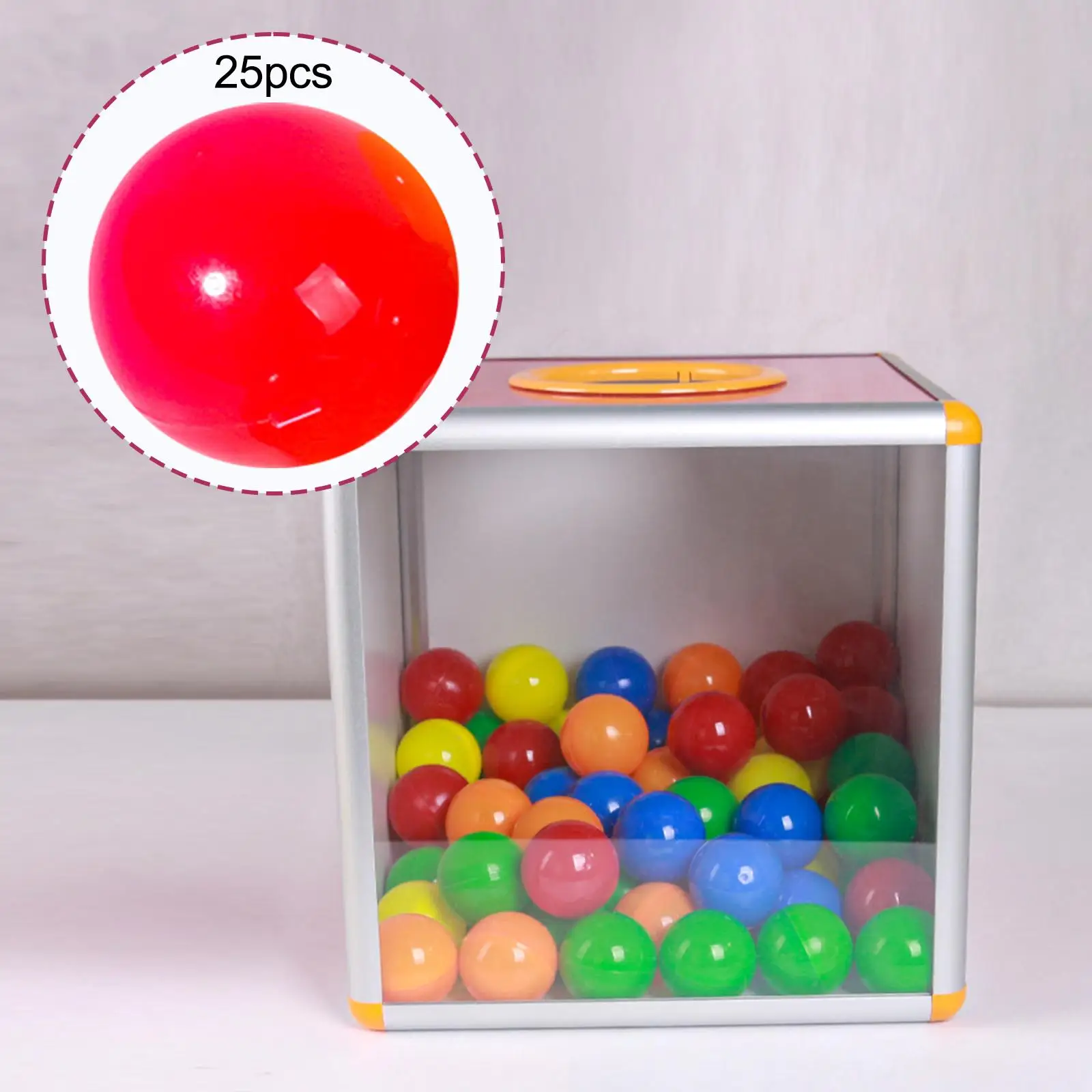 25Pcs Bingo Ball Replacement Attachments Portable Calling Balls for Large Group Games Office Regal Game Entertainment Traveling
