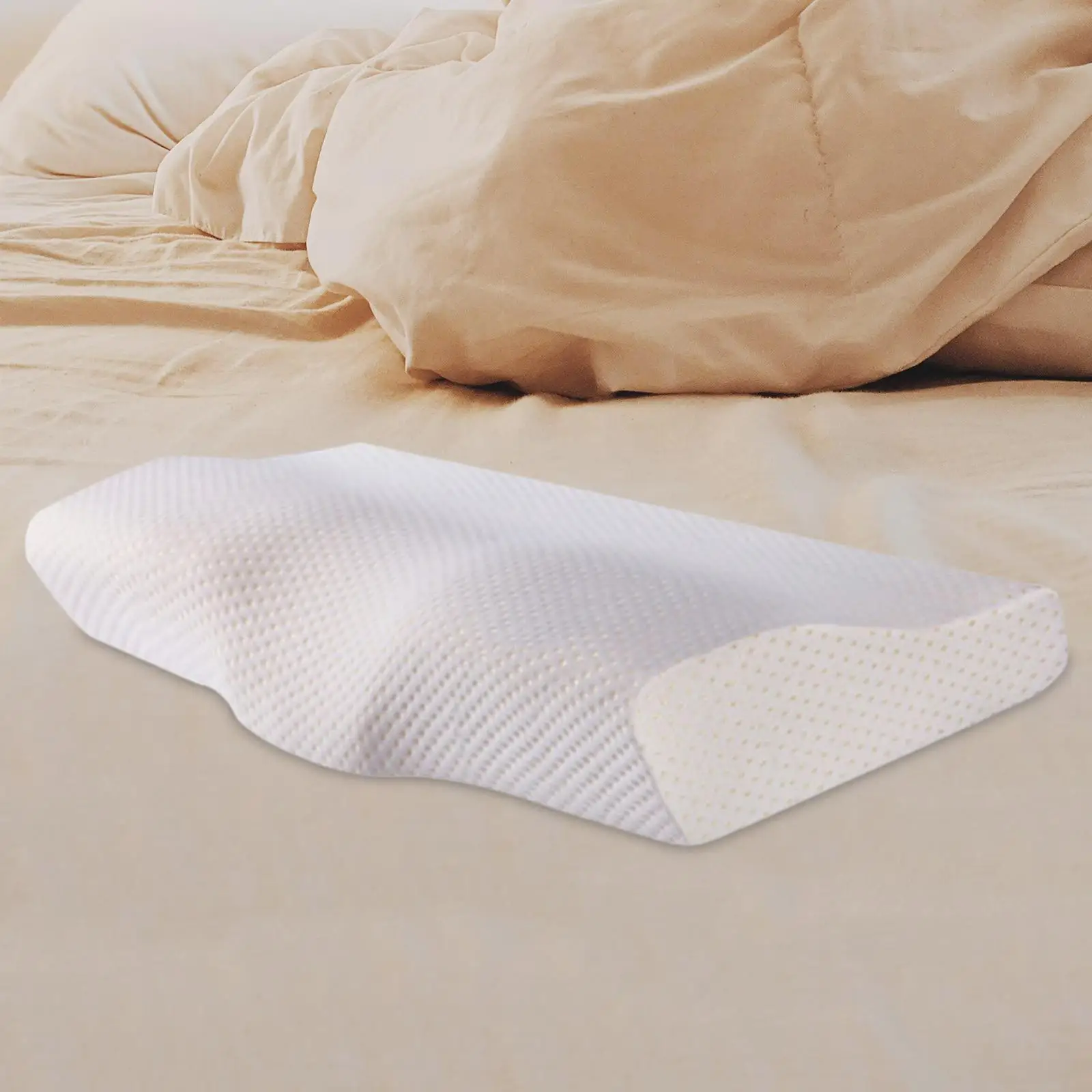 Ergonomic Memory Foam Pillow No Deforming for Side,Back and Stomach Sleepers