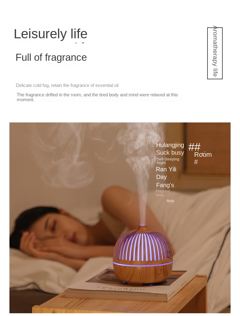 Title 7, USB Ultrasonic Air Humidifier Home Aromatherapy...