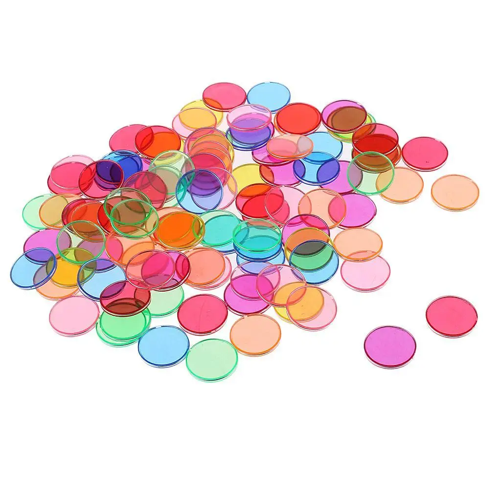 Colorful Plastic Round Chips for Scientific Magnetic Experimental