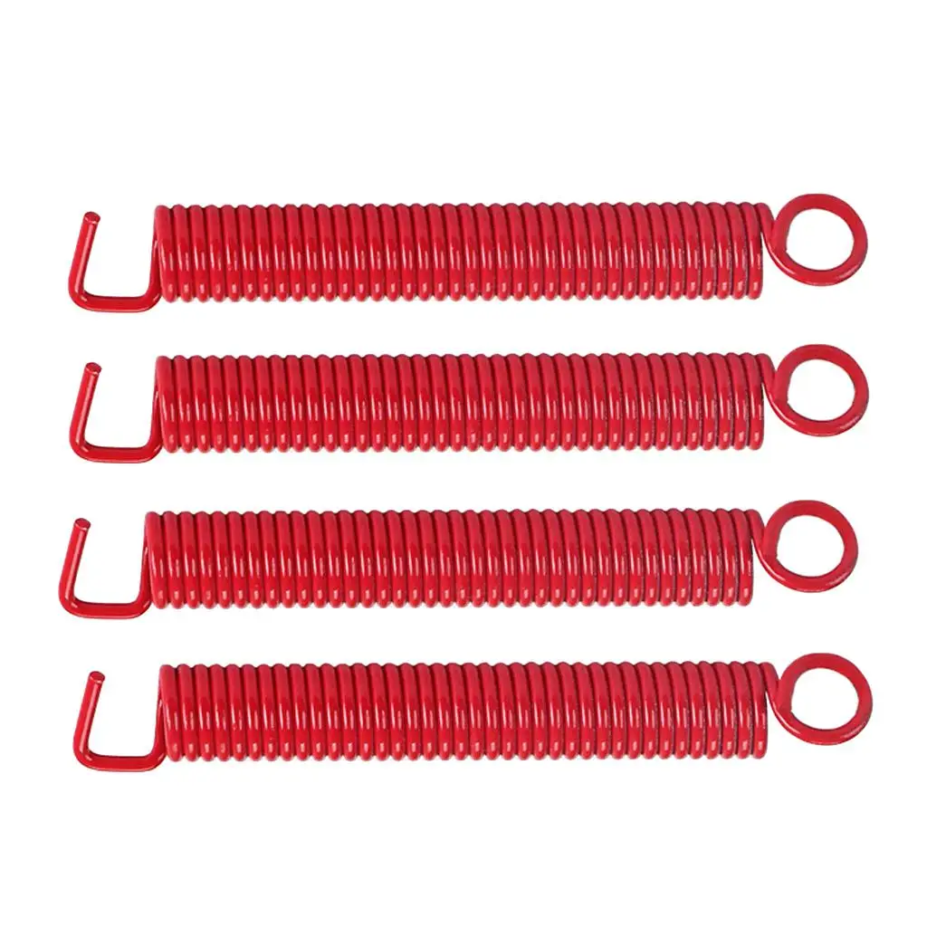 4x Red Iron Electric Guitar Tremolo Bridge Extension Springs for Guitar Lovers
