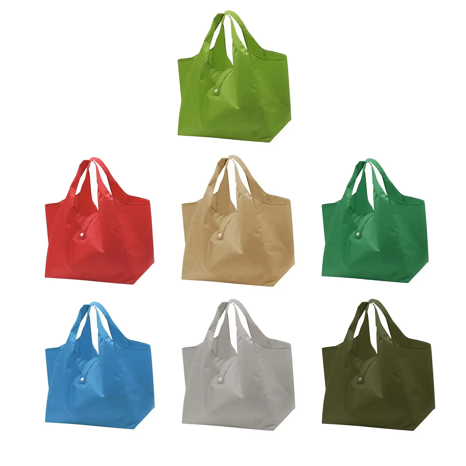 Reusable Grocery Shopping Bag, Folding Tote, Waterproof Washable Oxford Fabric Grocery Tote, Foldable Shopping Bag