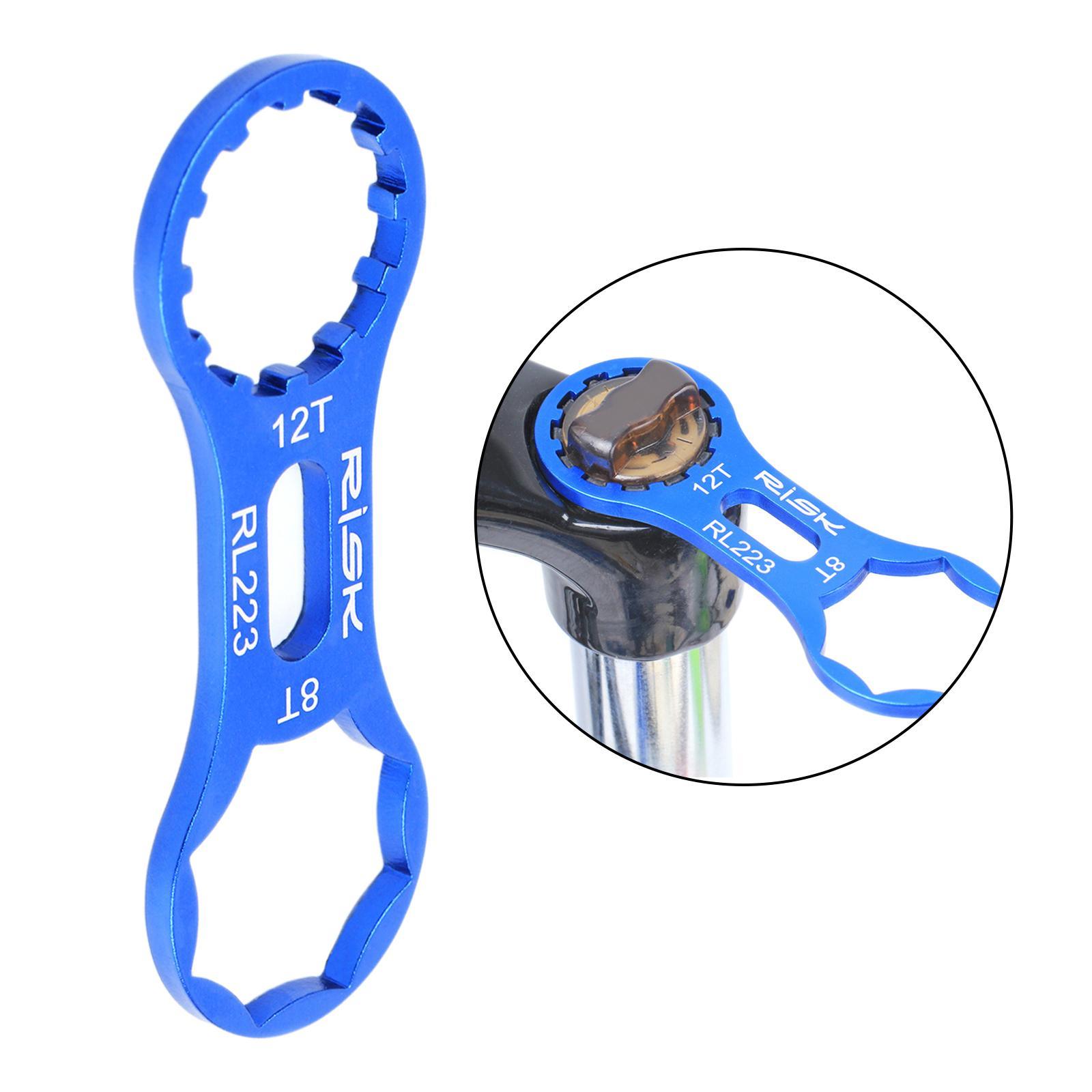 8T/12T Dirt Bike Remover Repair Tool MTB Bike Fork  Wrench For XCR/XCT/XCM/RST Front Fork, Cycling Bicycle Fork  Spanner
