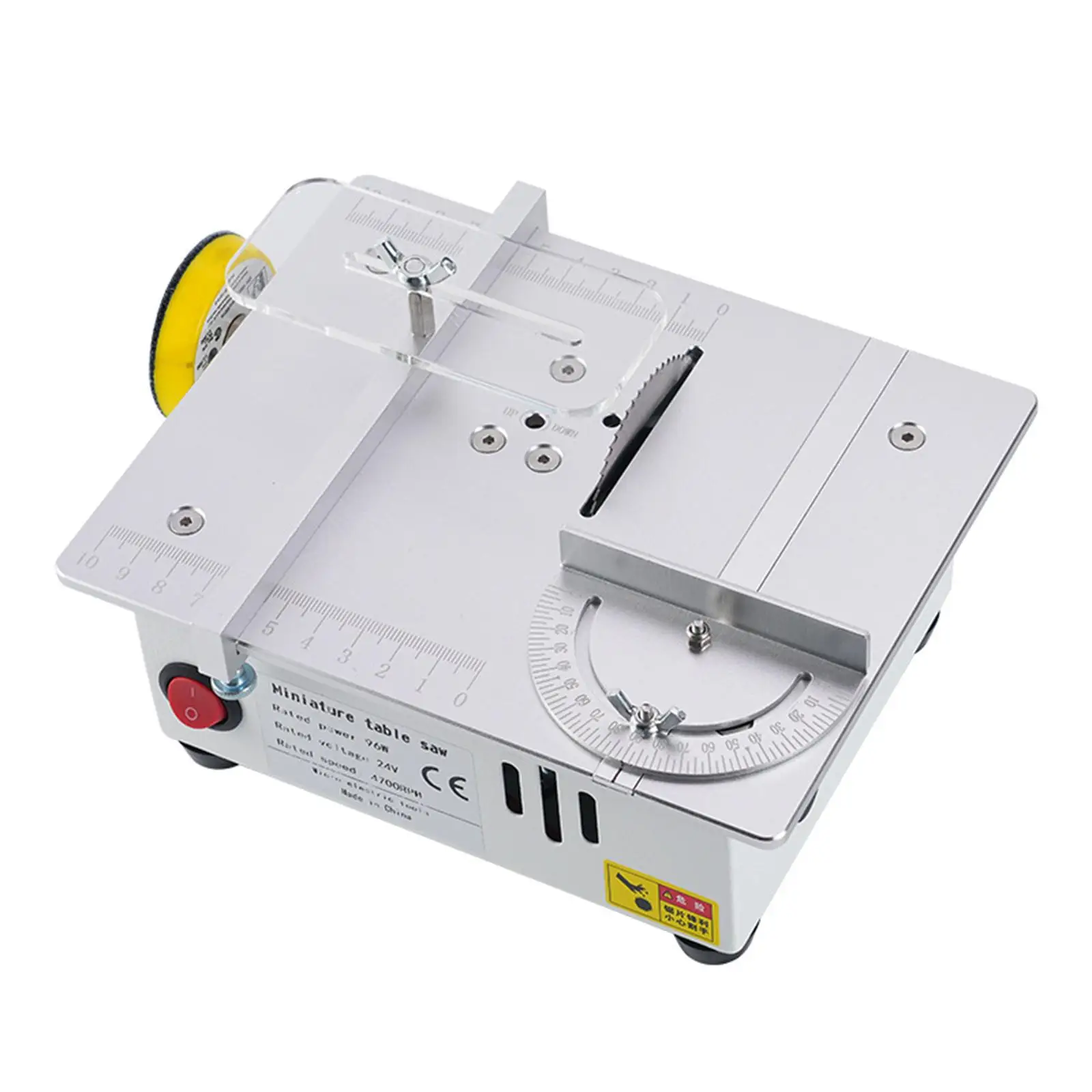 Mini Table Saw 96W 7 Speed Adjustable with Hose Electric Machine for DIY Woodworking Acrylic Cutting Hobbies Crafting US