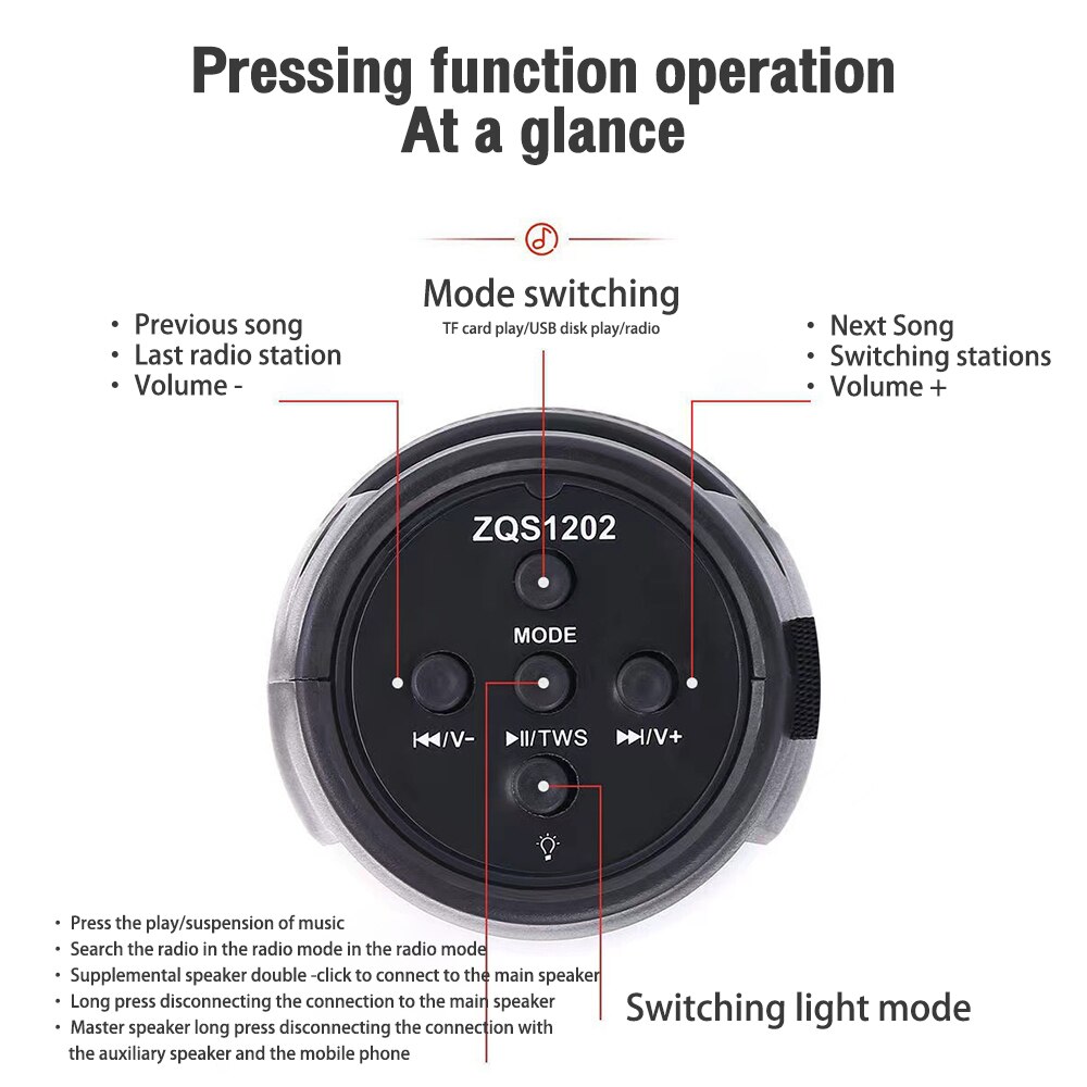 Title 13, Luci colorate a LED Altoparlanti Bluetooth senz...