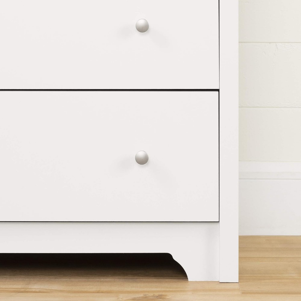 Description Picture 6 of itemChest of Drawers in the Bedroom Furniture Pure White Women's Furniture Makeup Dressing Table Vito 6-Drawer Double Dresser Vanity