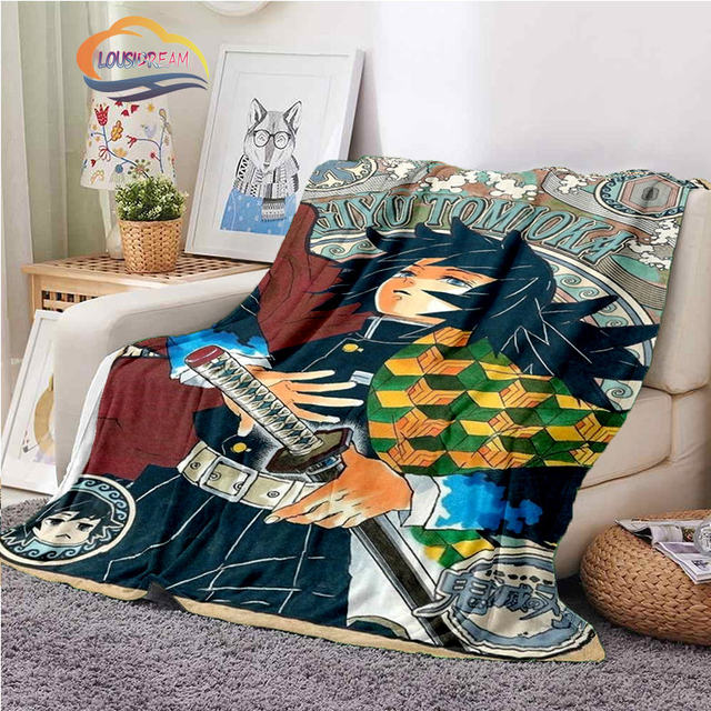  Demon Anime Slayer Throw Blanket Air Conditioning Flannel  Blanket Super Soft Cozy Warm Plush Bedding for Sofa Living Room Bedroom  60x50 : Home & Kitchen