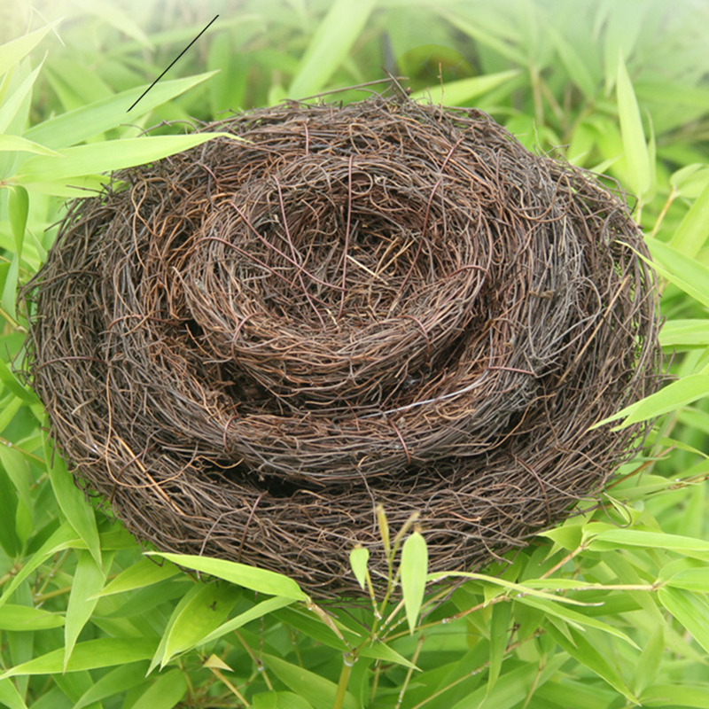 Title 6, Bird Cage Round Rattan Bird Nest Easter Handmad...