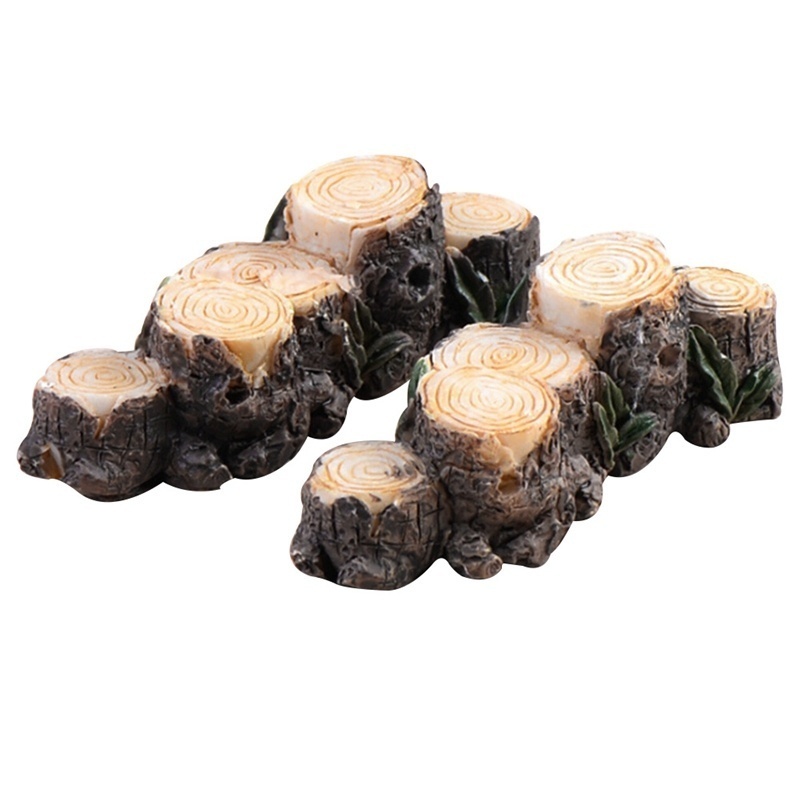 1pc Tree Stump Bridge Model Mini Resin Fairy Garden Miniatures DIY Doll House/ Terrarium/ Succulents/ Micro Landscape Decoration