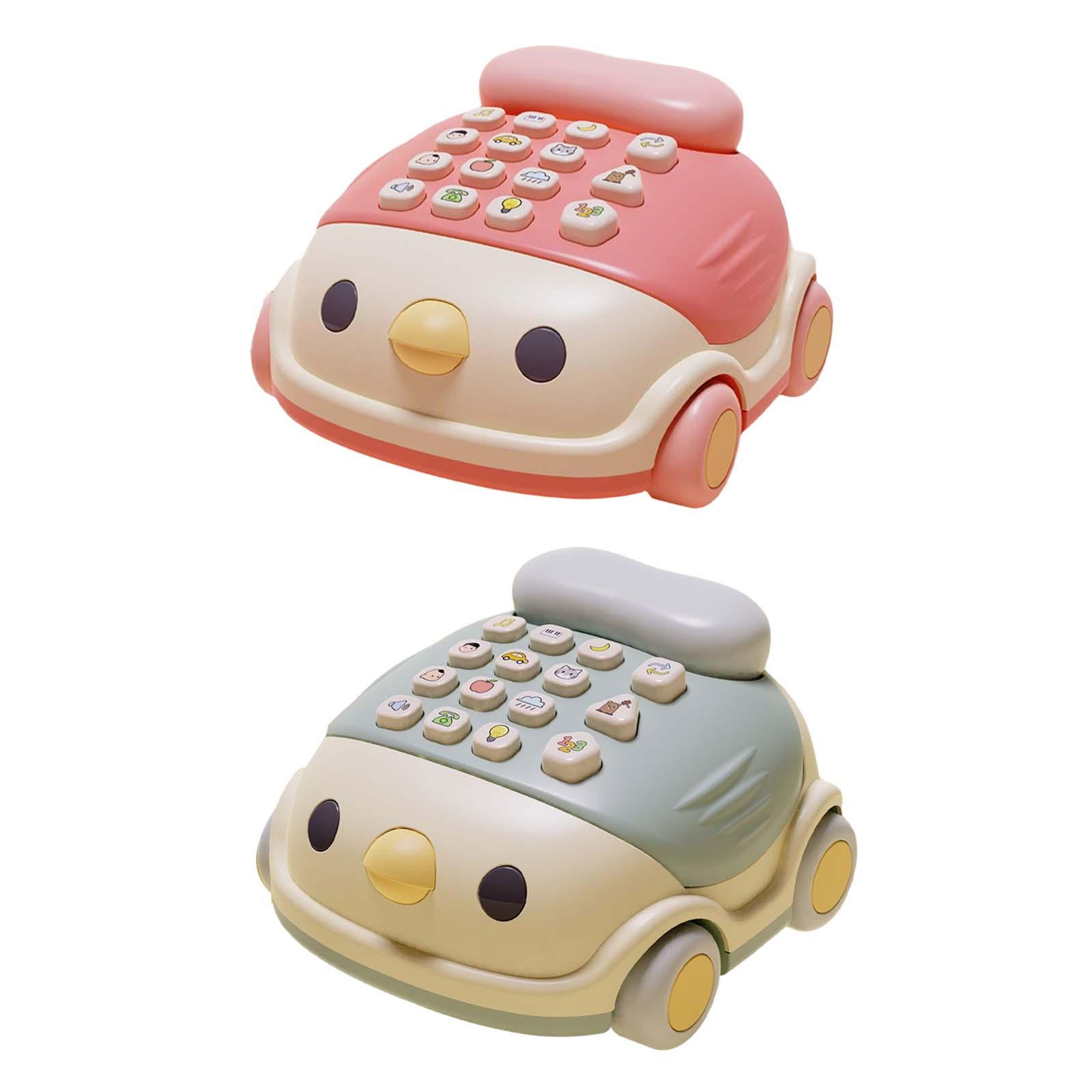 Chicken Telephone Toy Musical Toy Educational 12 Function Development Baby Telephone Toy for Practical Gift Kids Children Infant