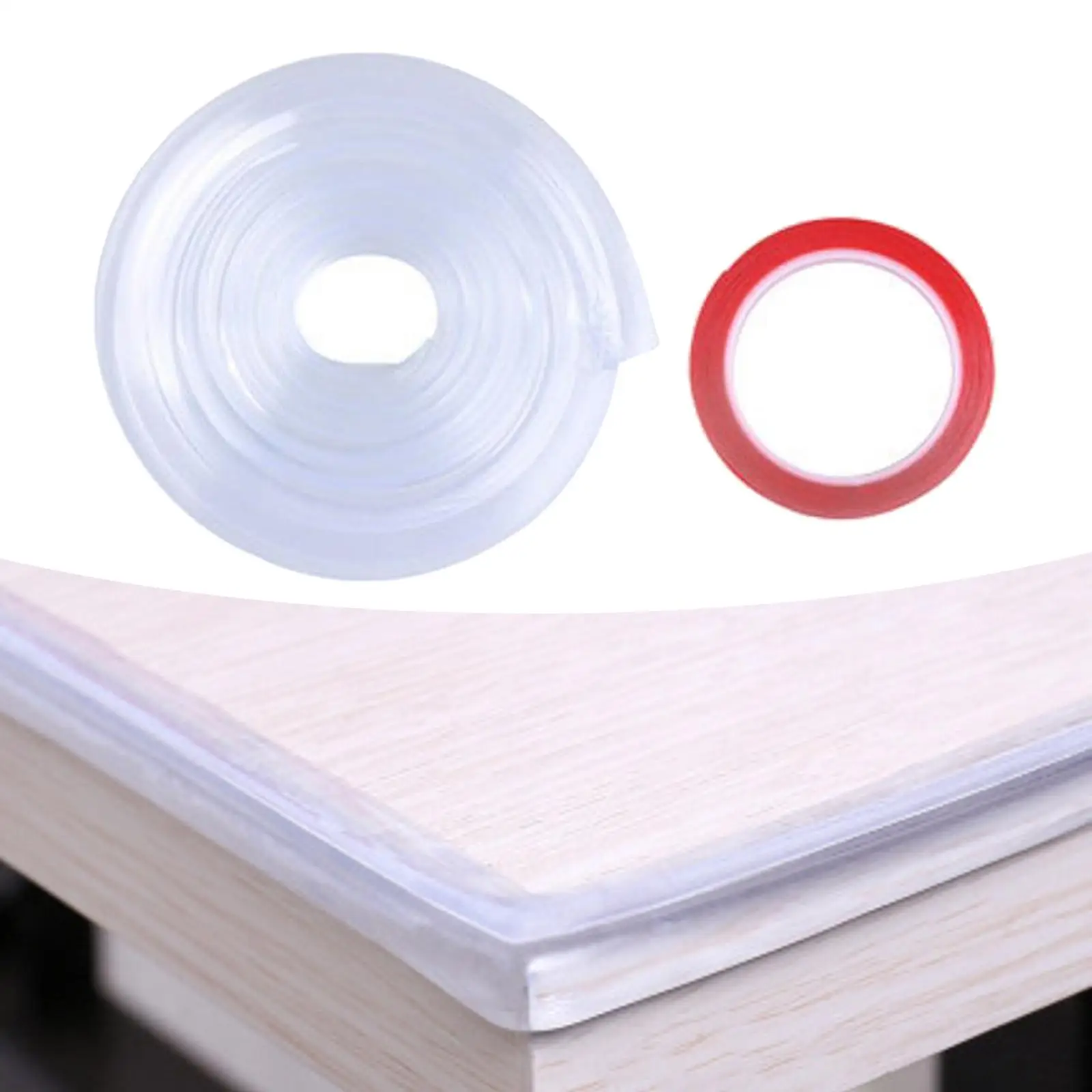Silicone Edge Protector Strip Transparent Corner Protectors Edge Protection for Furniture Table Cabinets Sofa