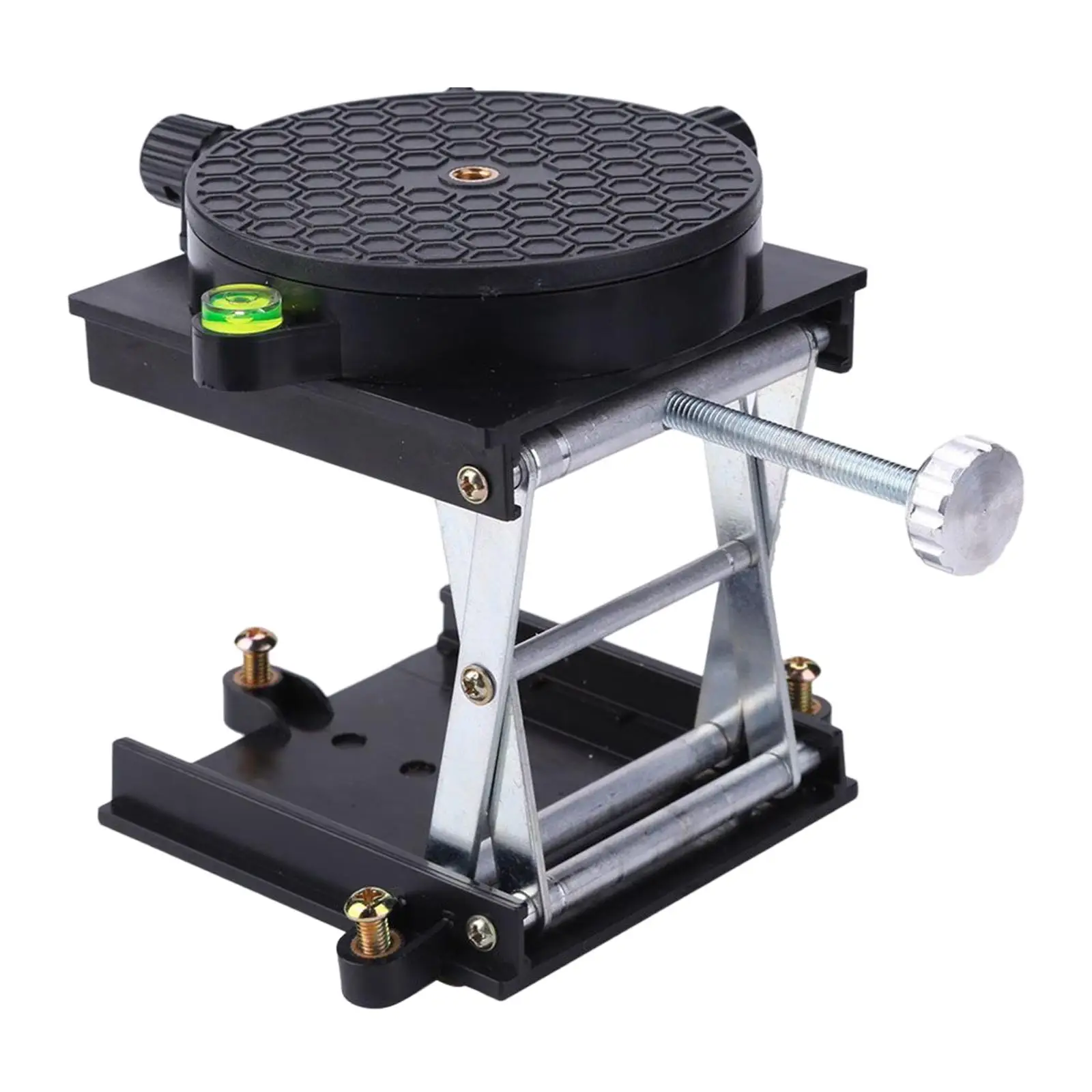 Lab Scissors , Laboratory Support Platform, Adjustable Stable Aluminum Alloy Lifting Platform, Manual Control Stand Table