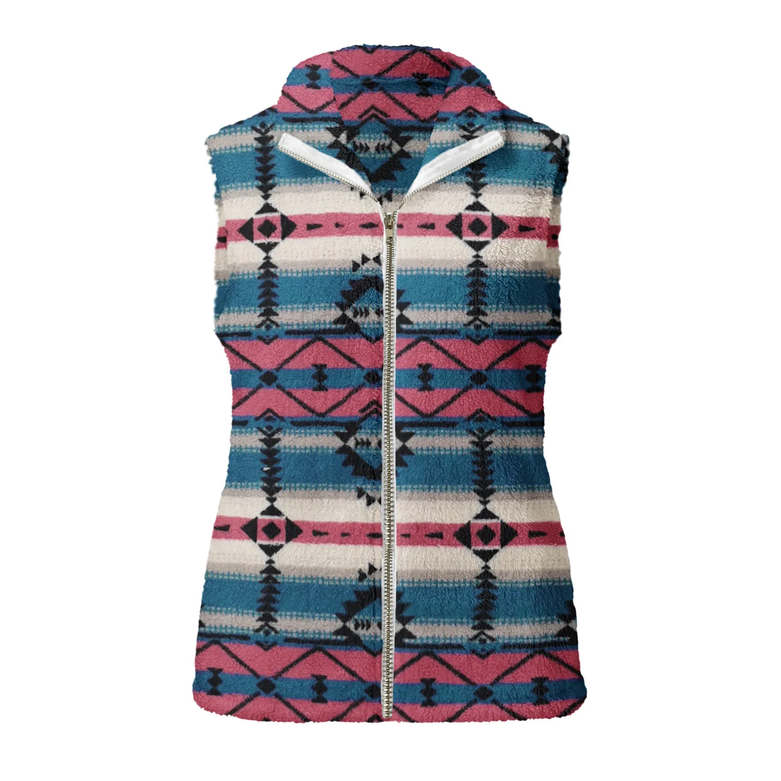 Womens Fleece Jacket Lightweight Vest Sleeveless Cardigan Vests For Women Fashion Zipper Outerwear With Pocket New In Outwears