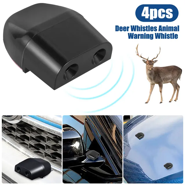 Deer Whistles Wildlife Animal Repelling Alert Warning Whistle Car Repeller  2pcs 