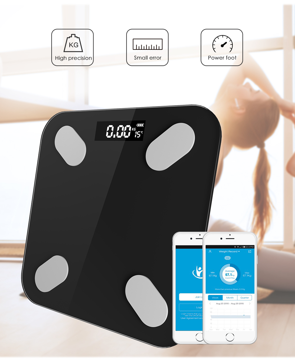 Title 13, Bluetooth Smart Bathroom Floor Scales Body Weig...