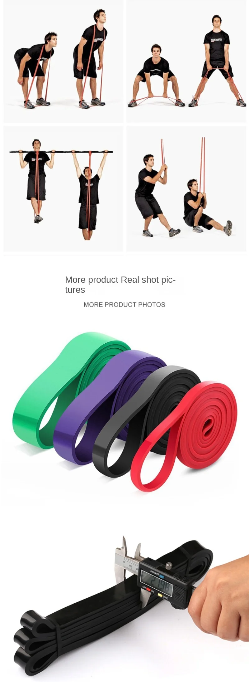 Sc1568eff74fb408081326182447f8bc6k Resistance Bands Exercise Elastic Natural latex Workout Ruber Loop Strength rubber band gym Fitness Equipment Training Expander