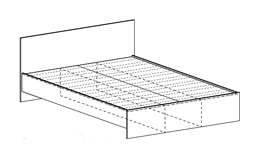 Бася кровать 0 8 лдсп кр 554