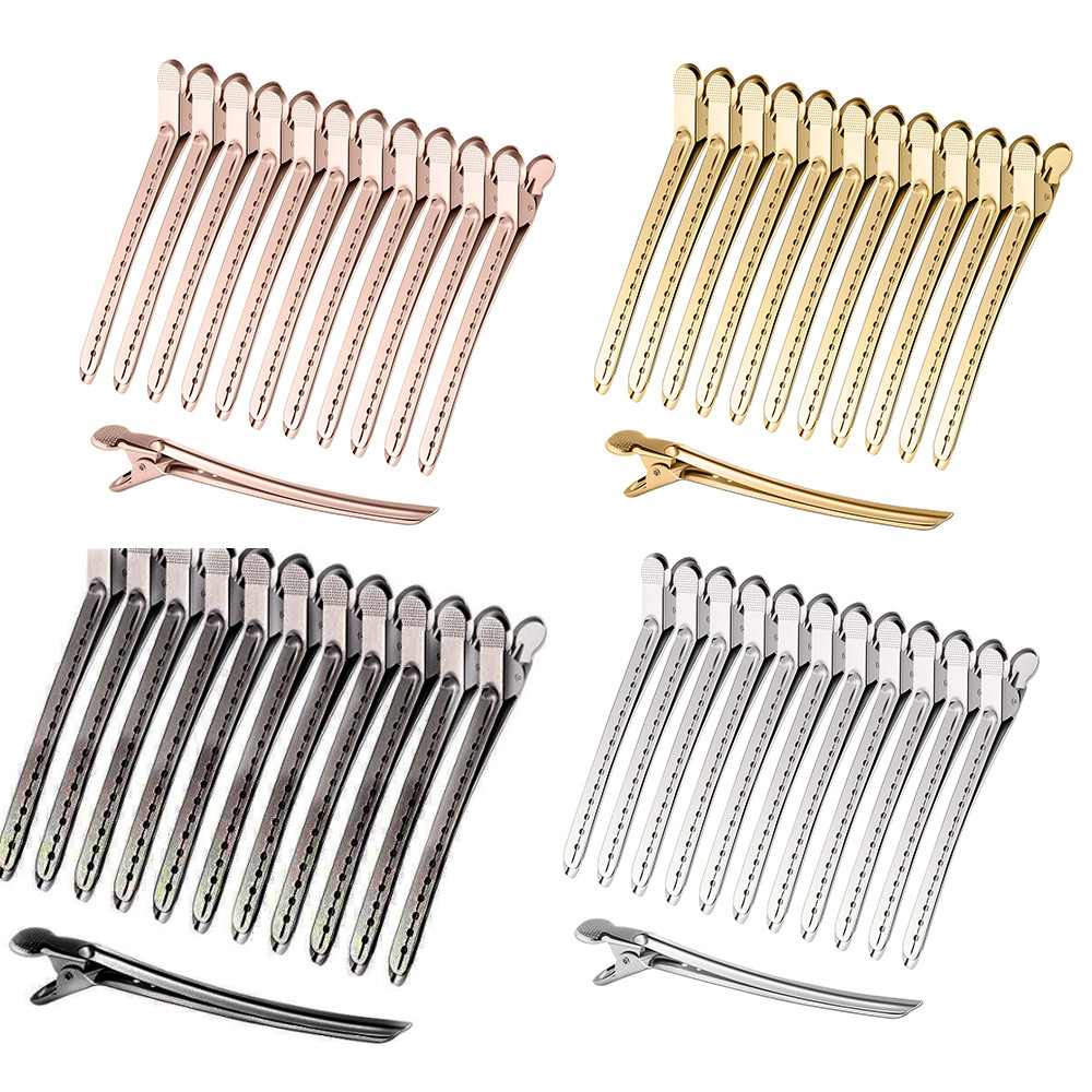 Best of 12pcs Duck Bill Clips 3.5 Inches Rustproof Metal Alligator Curl Clips For Hair Styling, Hair Coloring Women Hair Clips Salon Reviews & Tips