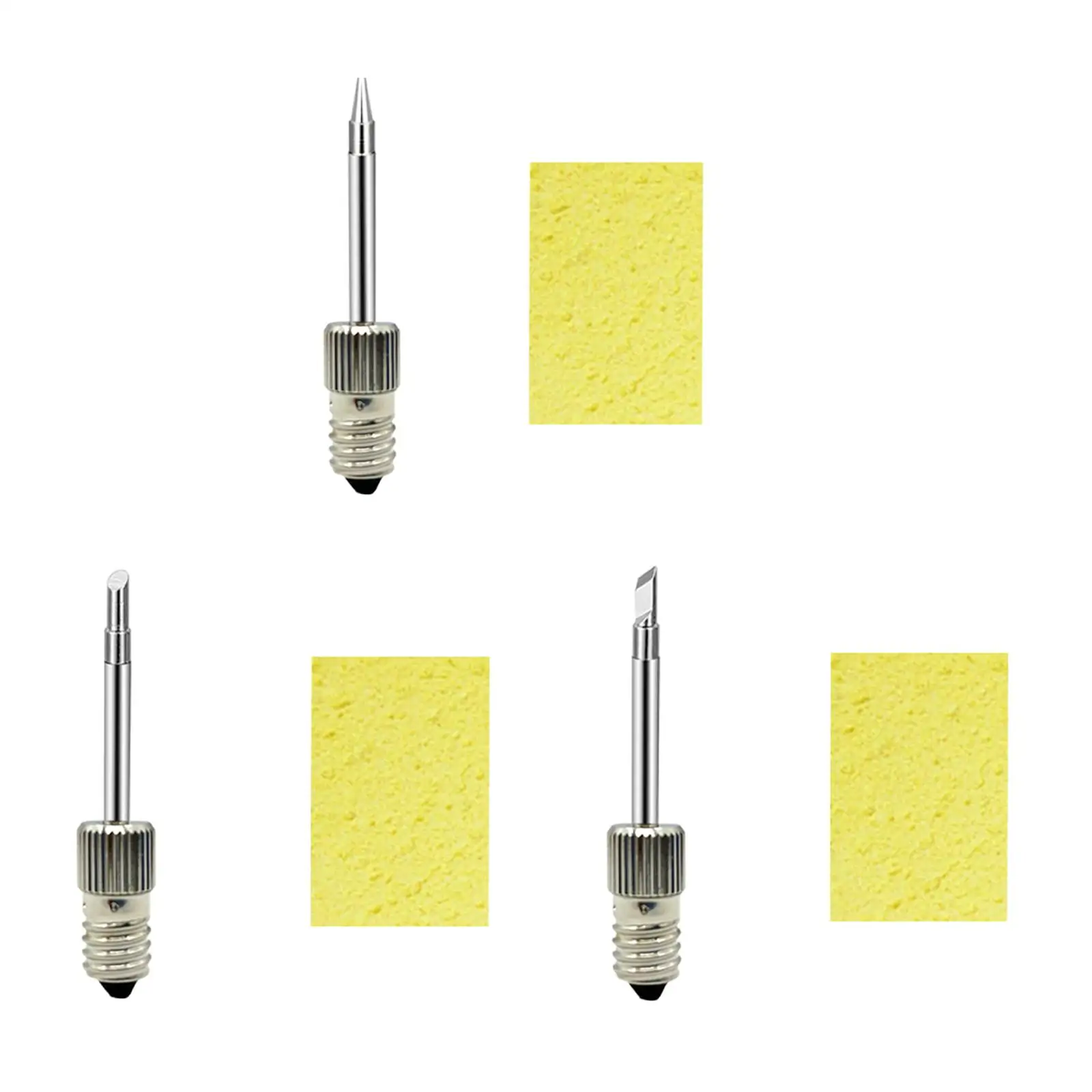 Soldering Tips Threaded Soldering Iron Head Replacement for E10 Interface