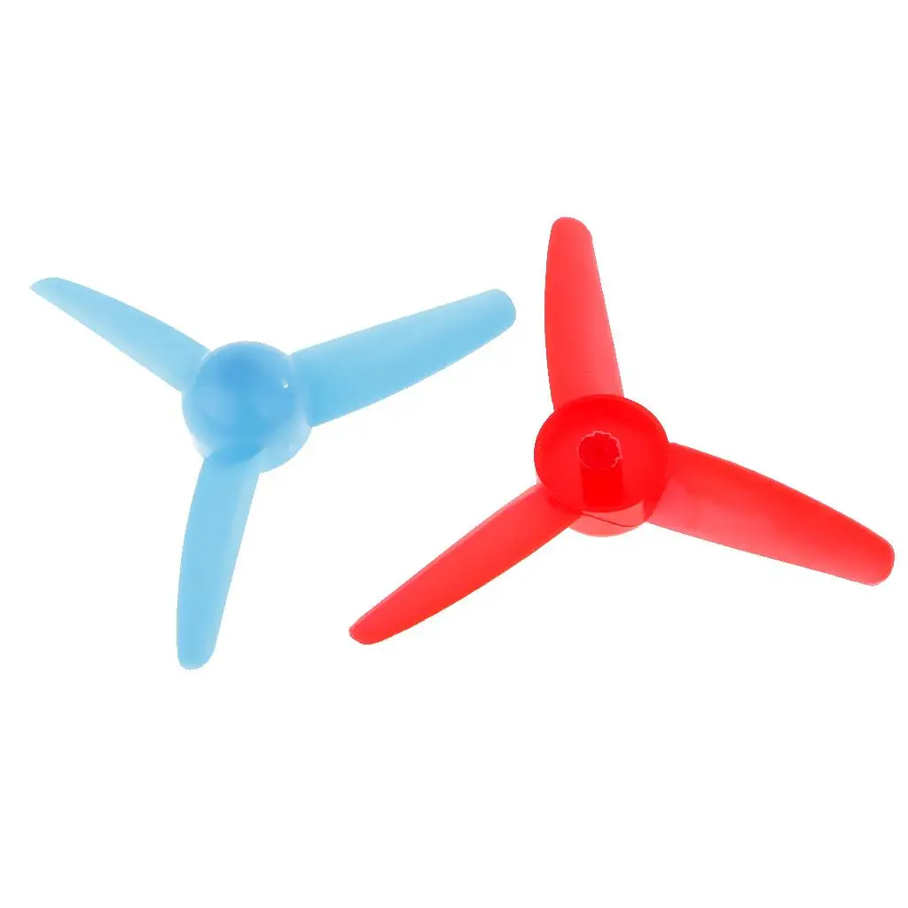 18 Pieces Multi-colored Propellers Prop 3 Leaf for Parts Accessory