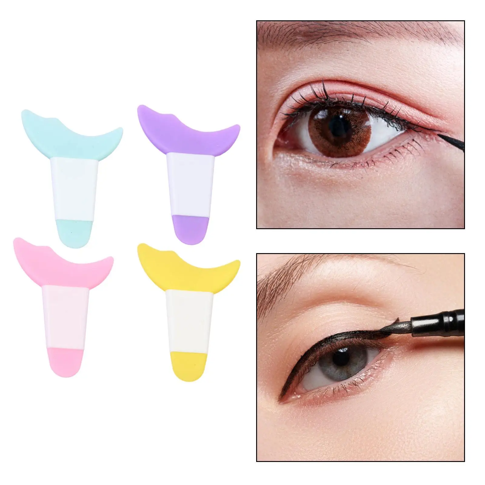 Eye Makeup Stencils Eyeliner Drawing Assistant Easy to Use Eyeliner Tool for Girls Ladies Women Beginners Eyebrow