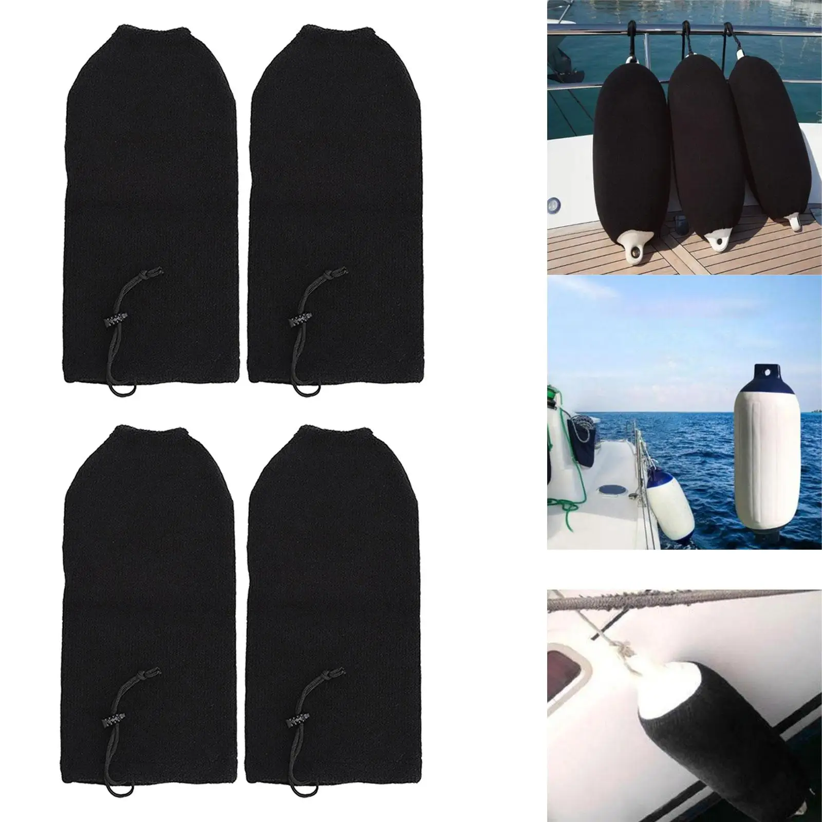 4 Mudguard  Woven Anti Collision Fit for Marine Mooring Sailing