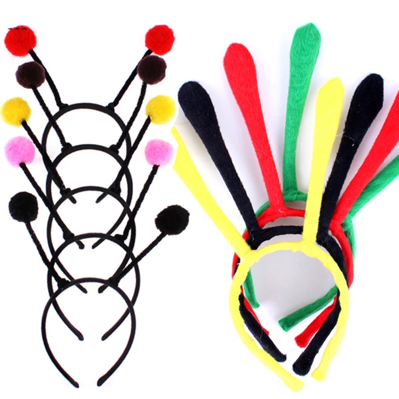 Bee Antenne Form Stirnband Frau Studenten Cosplay Cartoon Haarband Bee Antenne Stirnbänder Plüsch Kinder Tag Haar Hoop DXAA – Detail 3