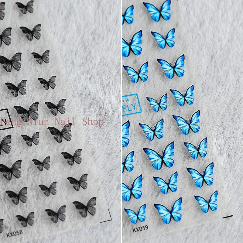 Best of New Craft Sticker 5D Nail Art Sticker Ultra-thin Butterfly Nail Art Decoration Sticker Reviews & Tips