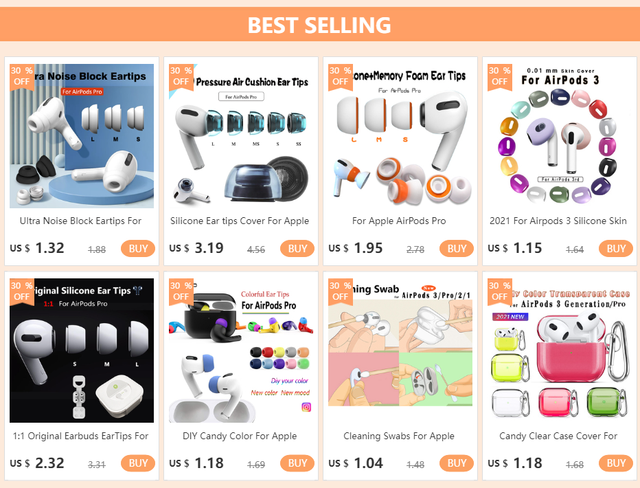 Gommini Per AirPods Pro - 3 Paia Silicone Con Foro Riduzione Rumore (S/M/L) - Foto 9