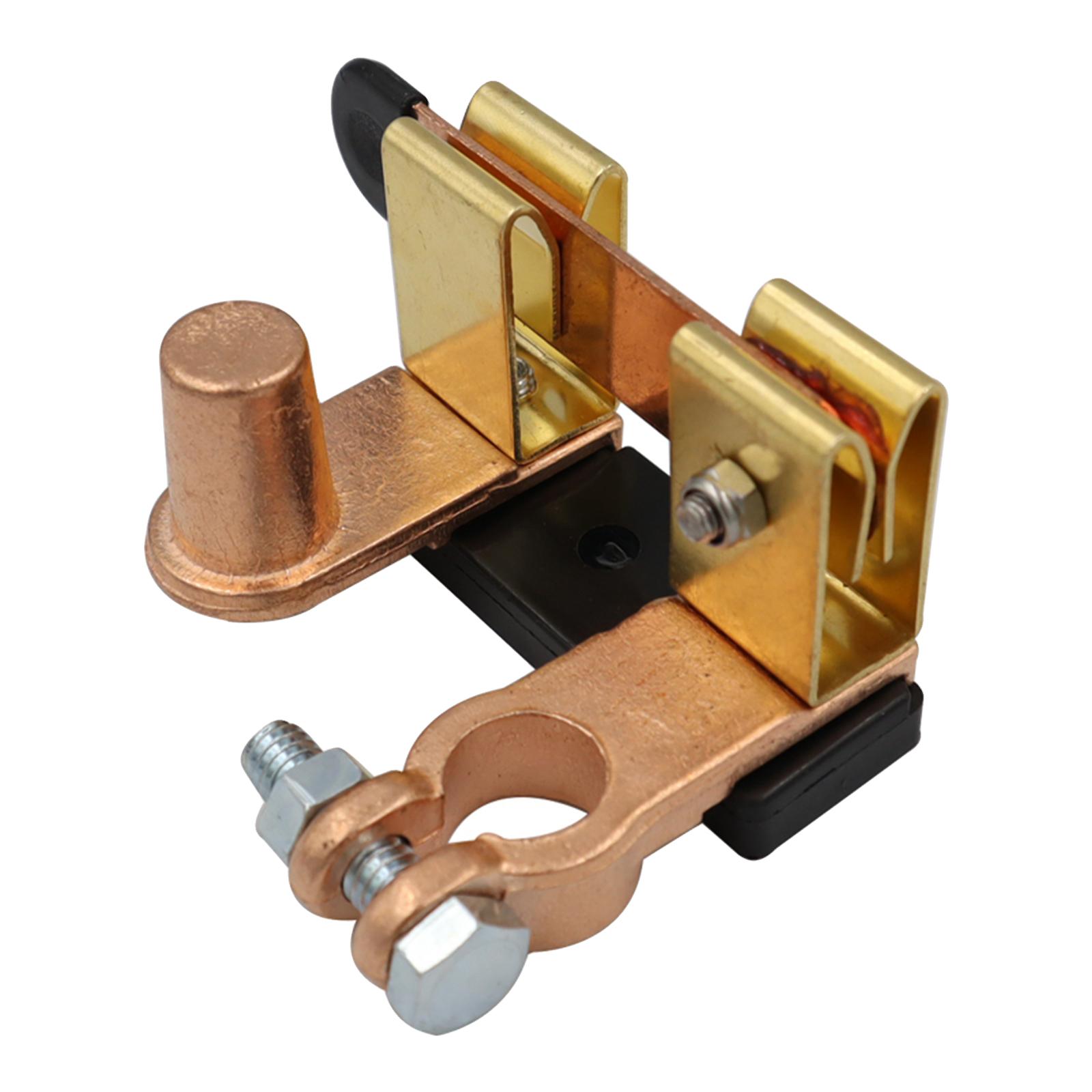 Master Battery Disconnect Switch Knife Type Vertical Solid Brass 15-17mm Tapered Top Main Switch Anti-Leakage Fits for RV