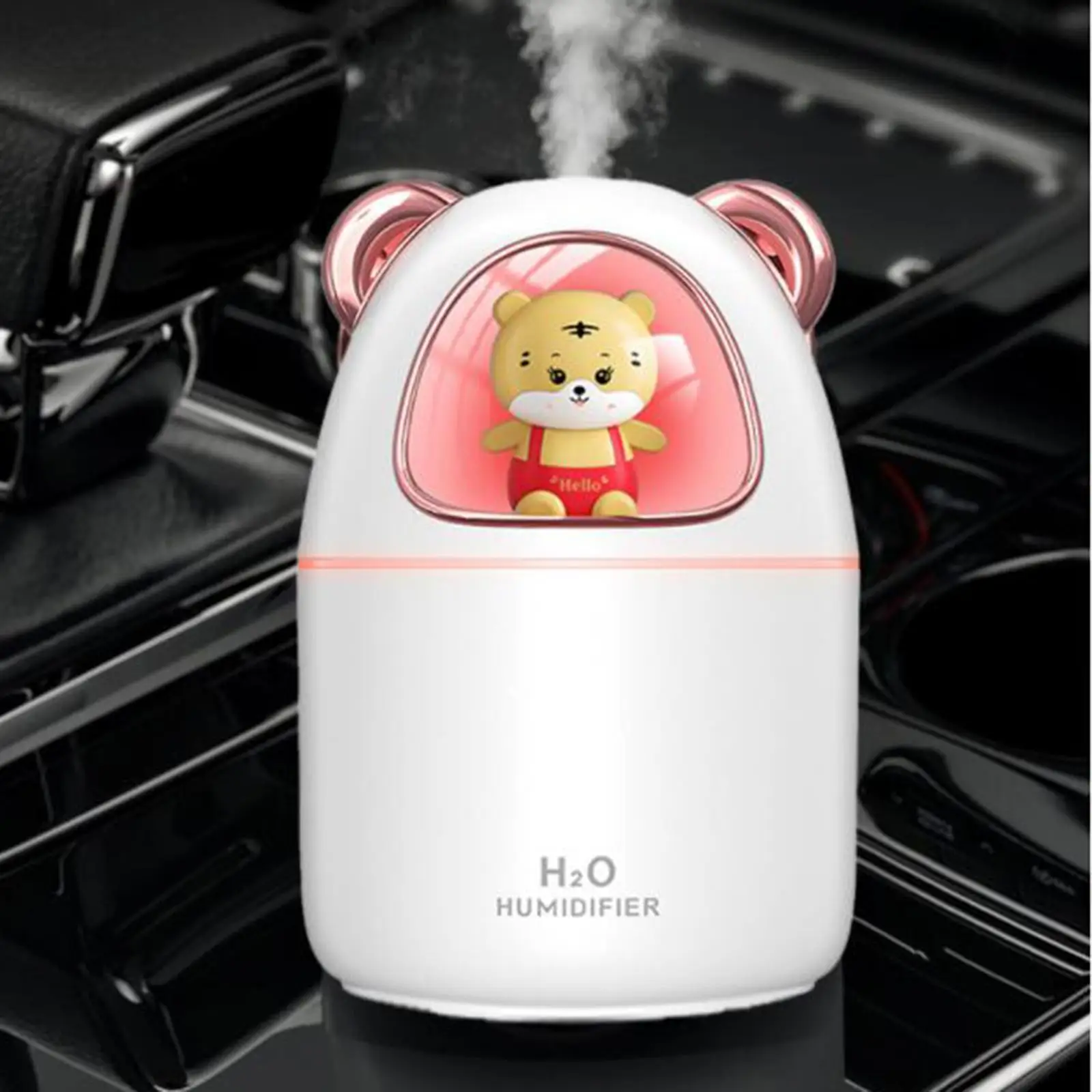 350ml Cool Mist Humidifier Night Light Essential Mini Two Modes for Hotel Home Desktop Restaurant Bedroom