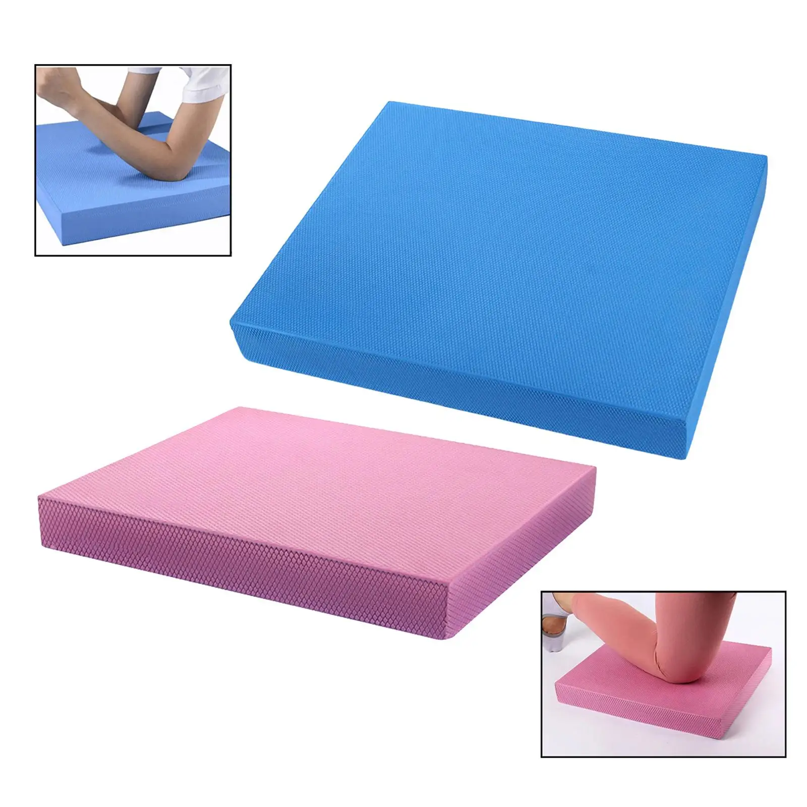 TPE Balance Pad Yoga Mat Strength Training Core Trainer Physical Therapy Knee Ankle Pad for Exercise Workout Pilates Adults Kids