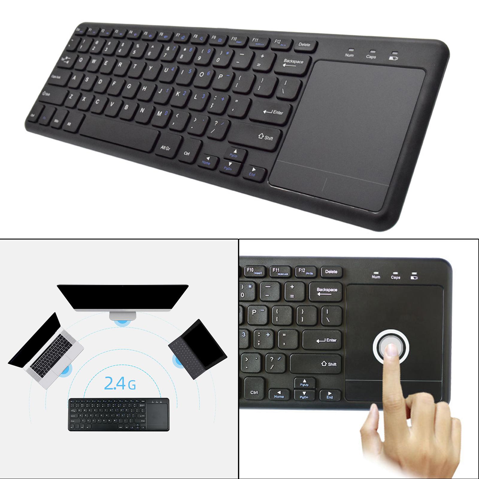 2.4G Wireless Keyboard with Mouse Touchpad Easy Media Control Multi-Touch Touch Keyboard for Computer Business Laptop Office PC