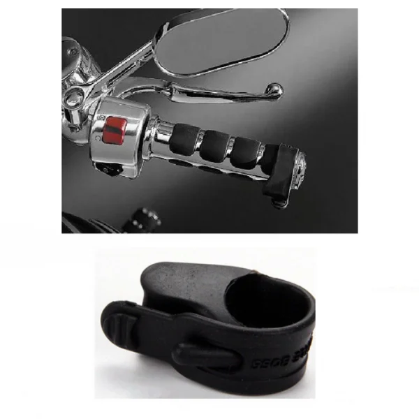 2x Motorcycle Throttle Holder  Assist Rocker Cramp Stopper Wrist   Assistant Universal - Black