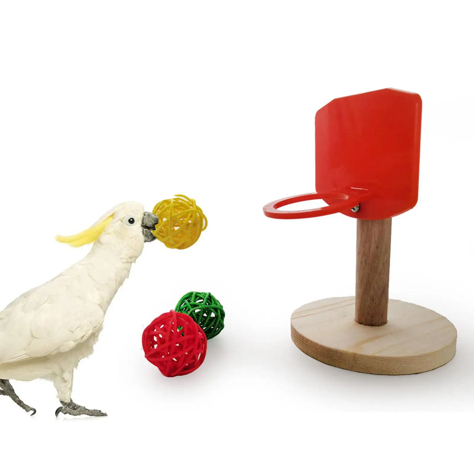 Funny Bird Training Basketball Toys Parrot Intelligence Toy Tabletop Parrot Birds toys Large Medium Cockatoo Macaws Finches