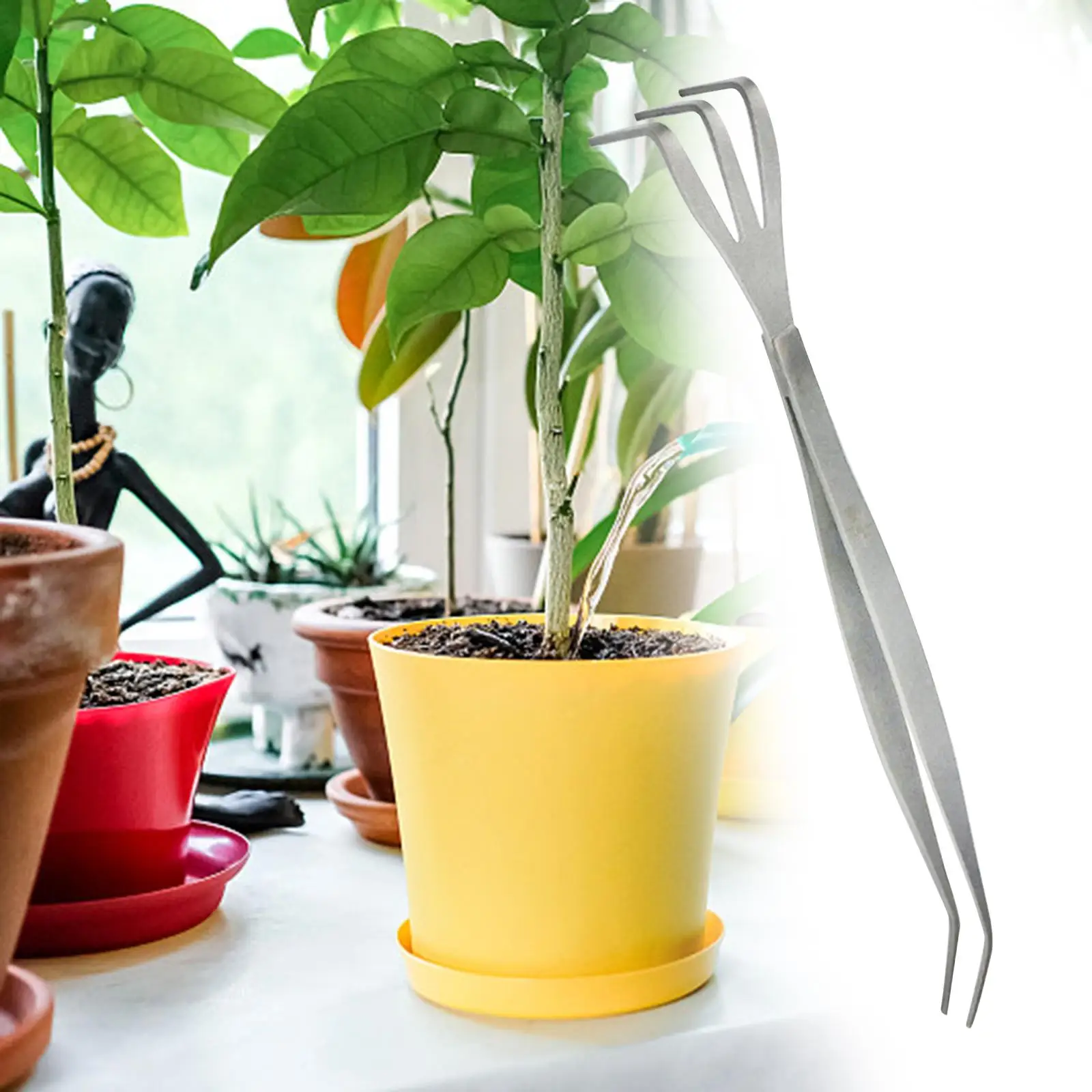 Multifunctional Gardening Rake Gardening Tool Portable Min Hand Rake Reusable for Garden Office Home Backyard