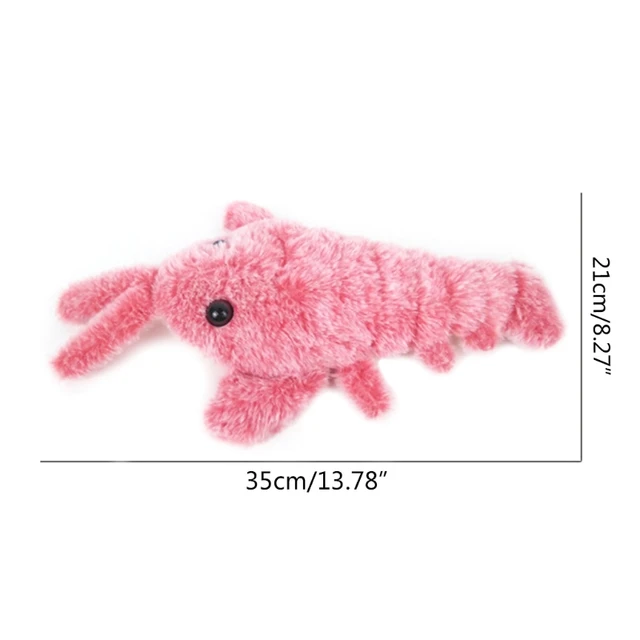 Plush Wiggle Lobster Toy Moving Shrimp for cats and Dogs Washable Cover -  AliExpress