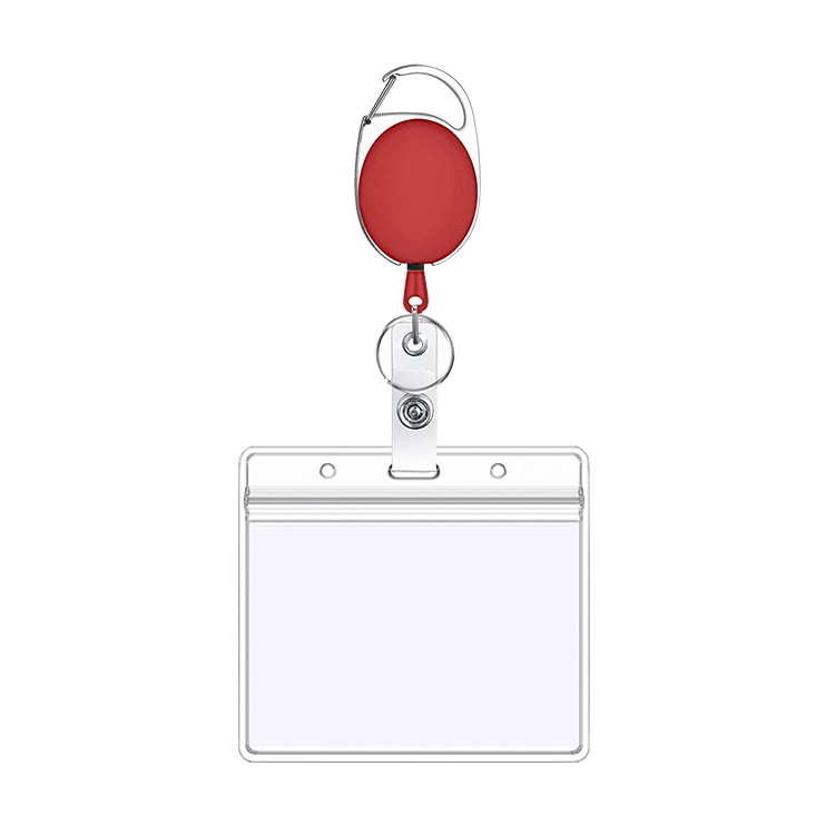 1pc Gürtel Seil Büro Lanyard Clip Schlüsselbund Name Tag Halter Schlüsselring Id Karte Schlüssel Ring Schnur Reel Einziehen Pull schlüsselbund Abzeichen halter – Detail 8