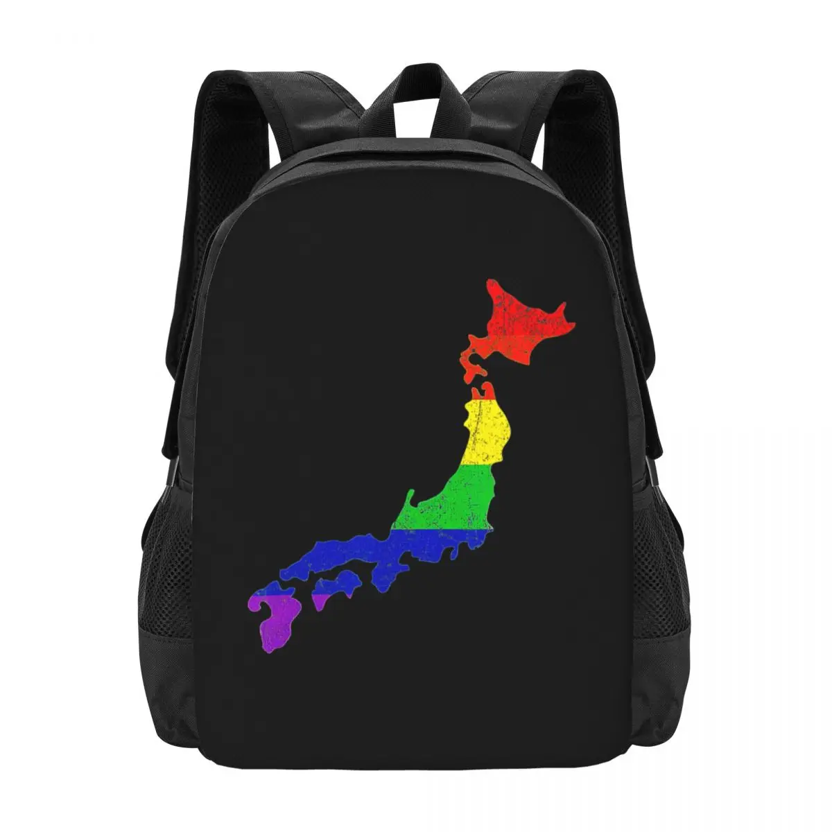 Японская карта Гей Гордость Радужный Флаг LGB поддержка сотрудничества  рюкзак большой емкости милый складной 3d печать | AliExpress