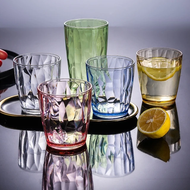 6pcs Acrylic Drinking Glasses Set Plastic Tumblers Plastic Cups Dishwasher  Safe Cups Glassware Unbreakable Plastic Drinking Set - Tumblers - AliExpress