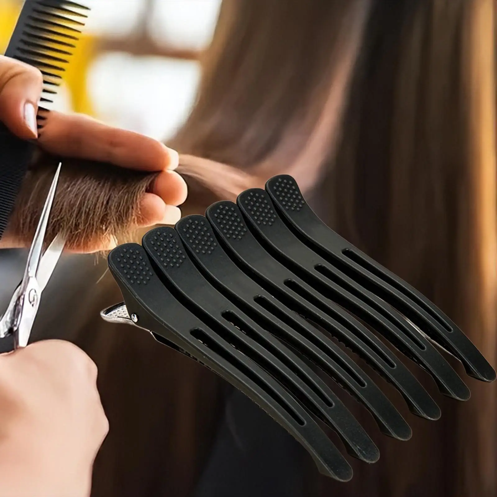 6x Duck Billed Hair Clips Professional Hair Cutting Clips Hair Pins Salon Hair Sectioning Clips for Hairdresser Hair Drying