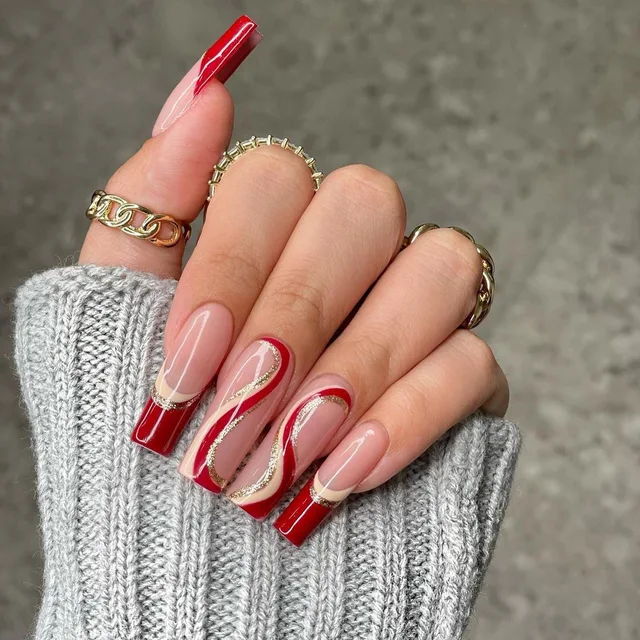 Bluestreak Crystals - Love these fabulous red nails by Brand Ambassador  @habibinails ❤️💫✨✨ ・・・ BECAUSE I LOVE LONG NAILS don't forget ladies you  can FINALLY book online • • • • • •