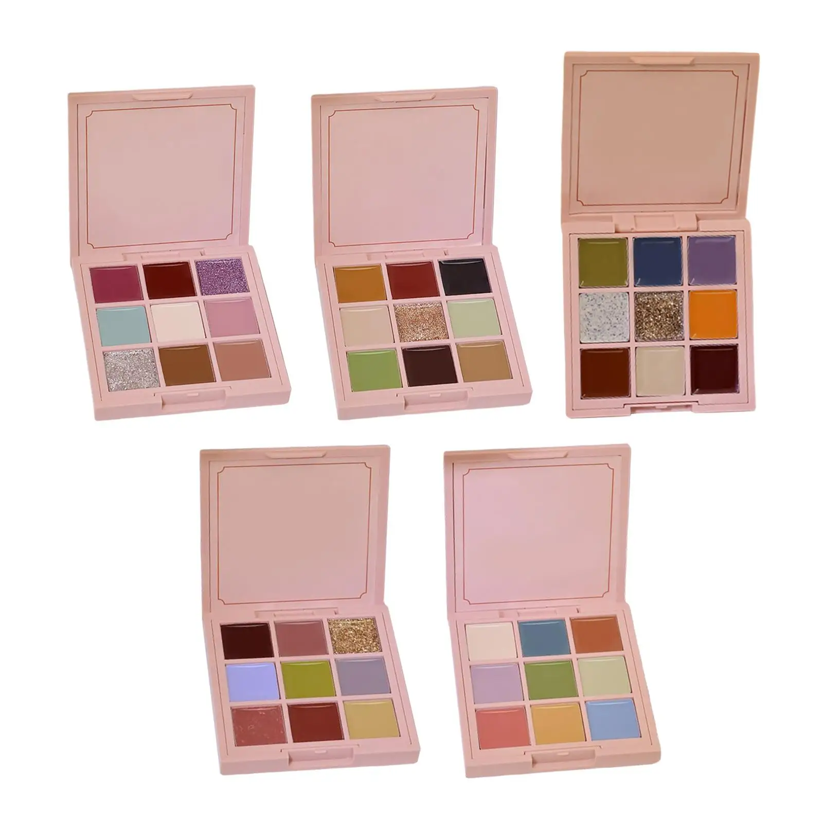 9 Colors Solid Nail Gel Palette Kit Pigment Oil Painting Glue Nail Art Painting Gel for Home