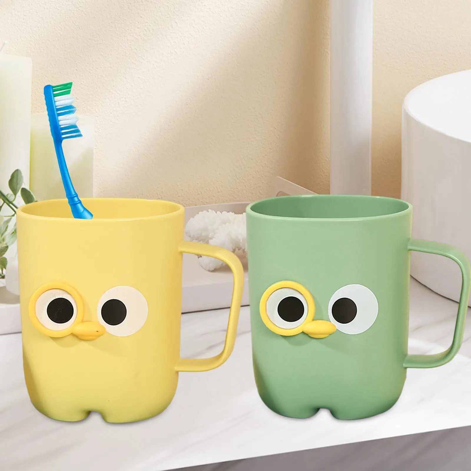 Mouthwash Cups Storage Water Cup Brushing Cup for Countertop Bathroom Kids