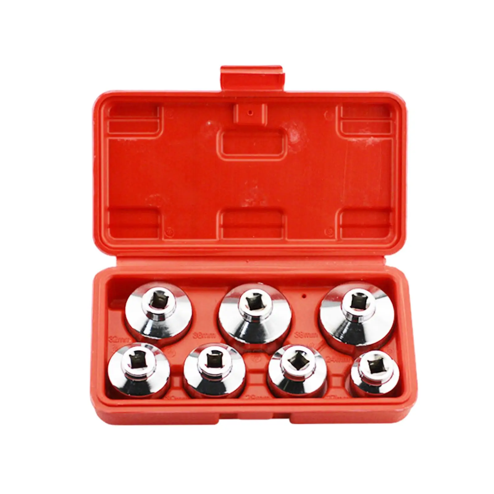 7Pcs Oil Filter Wrench Socket Set 3/8-inch Drive Car Accessories Disassembly Tool Sturdy Fuel Filter Cap Removal Tool Set